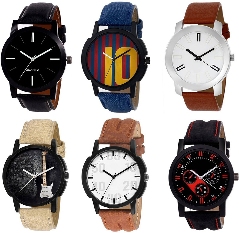 skmi Sett Of Sixx Prime Fashion Assured Sett For Men And Women Analog Watch  - For Men