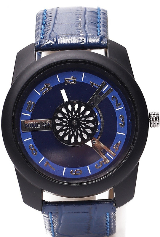 next vision Blue Nine-ST Pattern Unique New Analog Watch 9-ST Men Fashion BLue watch 02 Analog Watch  - For Men