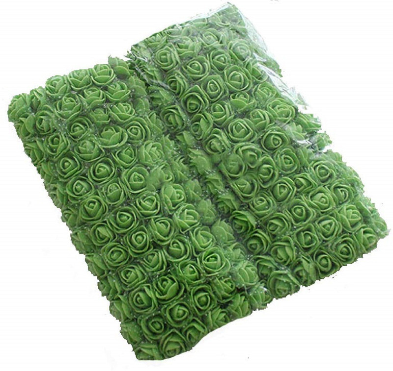 sarpi crafts Green Rose Artificial Flower(0.1 inch, Pack of 144)