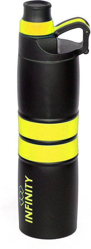 reptum decor infinity double wall isolated steel bottle, Vacuum Hot And Cold Water Bottle 750 ml Bottle(Pack of 1, Yellow)