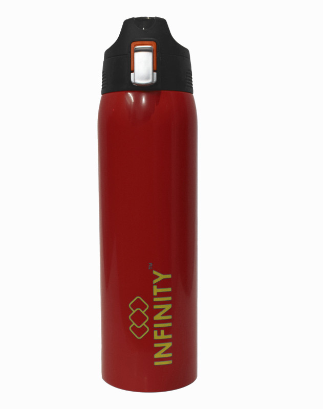 reptum decor infinity dazzle double wall isolated steel bottle, Vacuum Hot And Cold Water Bottle 750 ml Bottle(Pack of 1, Red)