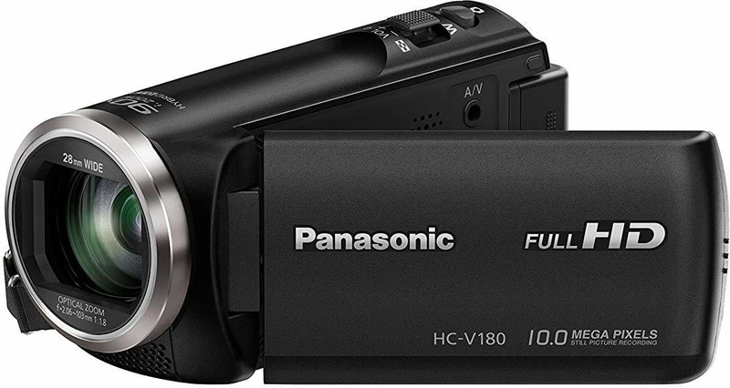 Panasonic Video Camera HC-V180K Full HD Camcorder with Stabilized Optical Zoom Camcorder(Black)