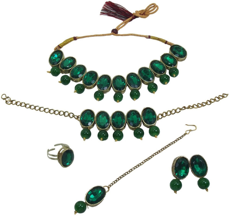 jewel farm Alloy Jewel Set(Green)