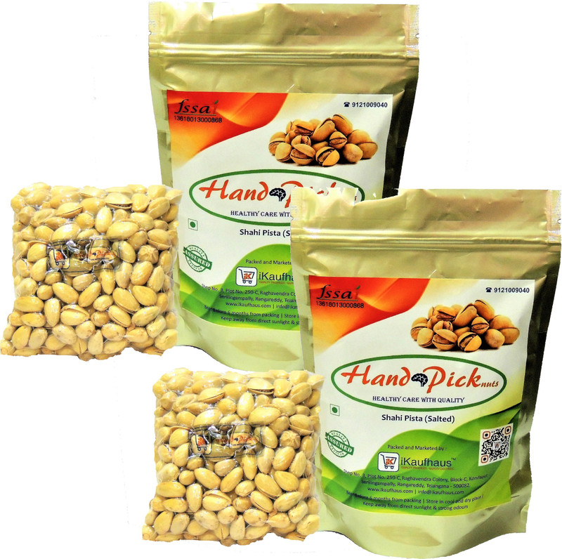 hand pick nuts Shahi Pista Vacuum Packed Pistachios(2 x 250 g)
