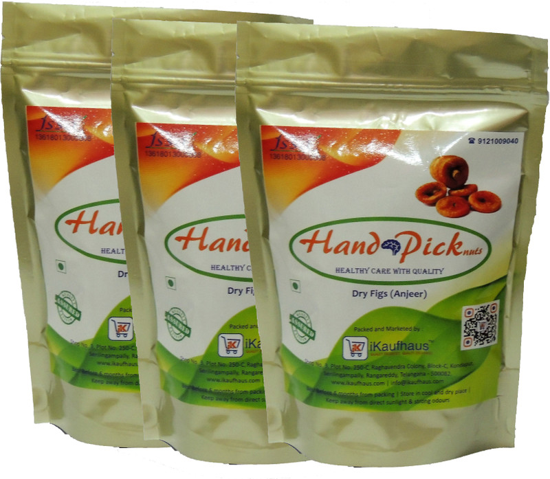 hand pick nuts Dry Fig ( Anjeer ) Vacuum Packed Figs(3 x 250 g)