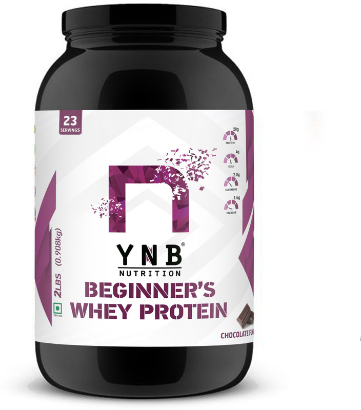 YNB Nutrition Nutrition Beginner'S Whey Protein 2lbs, Chocolate, 23 Servings Whey Protein(908 g, Chocolate)
