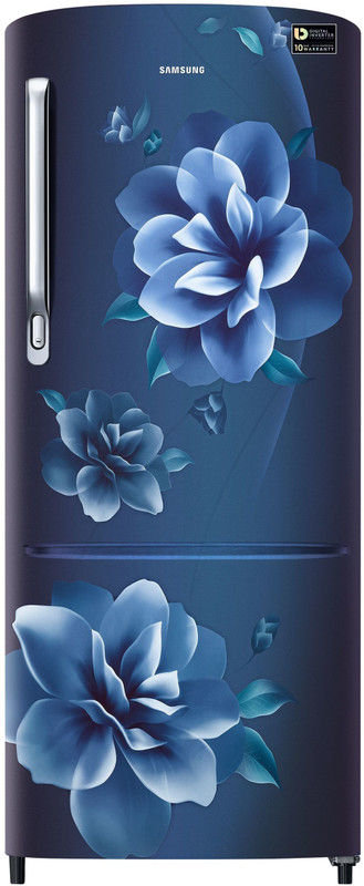 Samsung 212 L Direct Cool Single Door 4 Star Refrigerator(Camellia Blue, RR22R373YCU/HL) Samsung 212 L Direct Cool Single Door 4 Star Refrigerator(Camellia Blue, RR22R373YCU/HL)