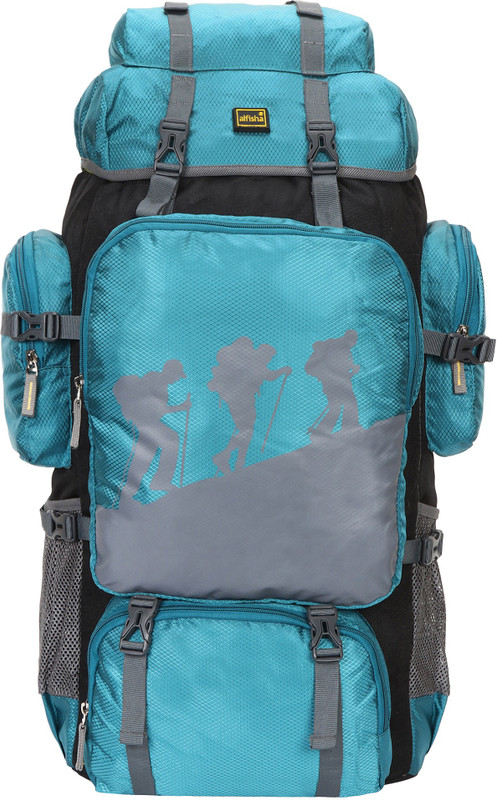 alfisha Mountain Rucksack,Trekking Backpack turister Bag, Travel Backpack Rucksack - (H1039 Sea Green) Rucksack  - 65 L(Green)
