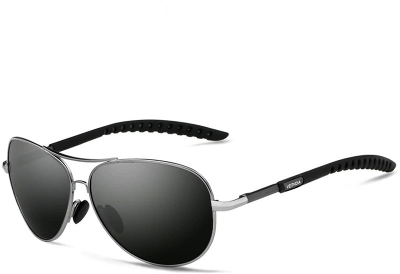 veithdia Aviator, Wayfarer, Oval Sunglasses(Black)