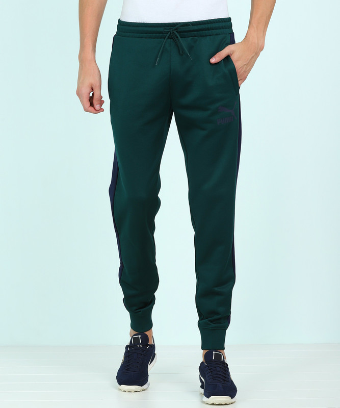 Puma green track pants clearance