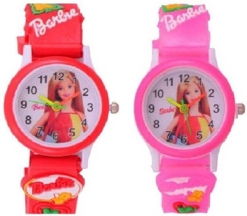 giftkids BEAUTIFUL CUTE NEW GENERATION ANALOG BARBIE PINK AND RED WATCH FOR KIDS ( BOYS AND GIRLS ) WITH THE BEST DEAL AND FAST SELLING Analog Watch - For Girls Analog Watch  - For Girls