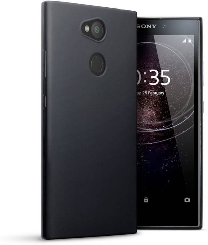 sadgatih Back Cover for Sony Xperia L2 (Black, Flexible Case)(BLACK, Grip Case, Silicon)