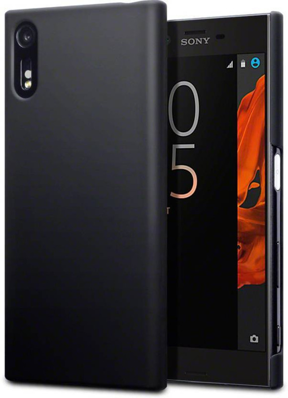 sadgatih Back Cover for Sony Xperia XZs (Black)(BLACK, Grip Case, Silicon)