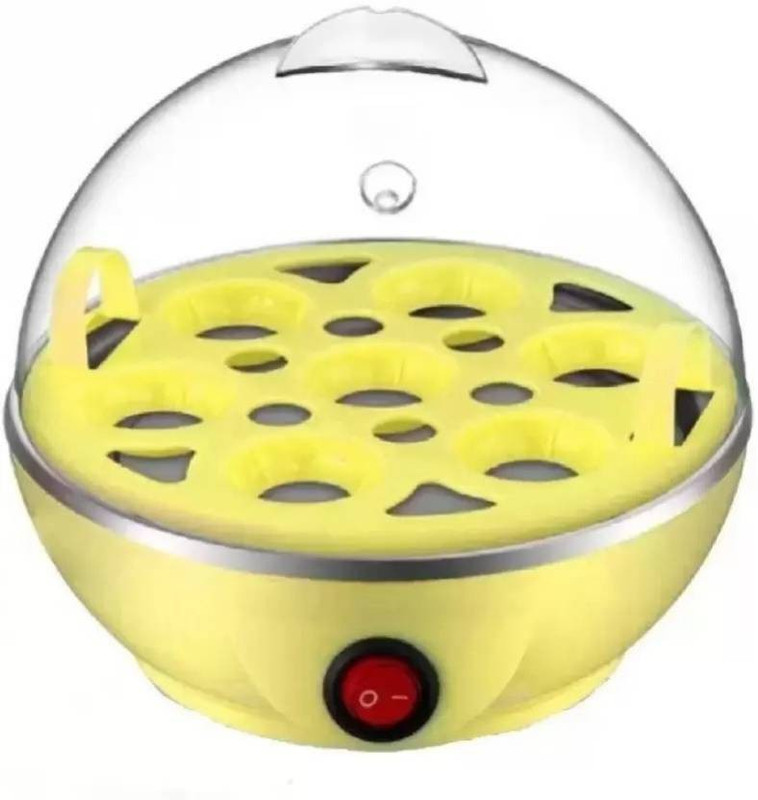 AKSHAR Stainless Steel 7 Egg Cooker, Boiler, E1101 Egg Cooker(Yellow, 7 Eggs)