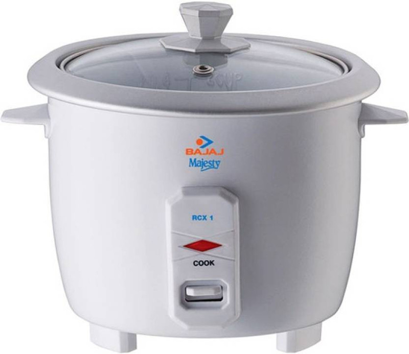 Bajaj BAJAJ_RCX1 Electric Rice Cooker(0.4 L, White)