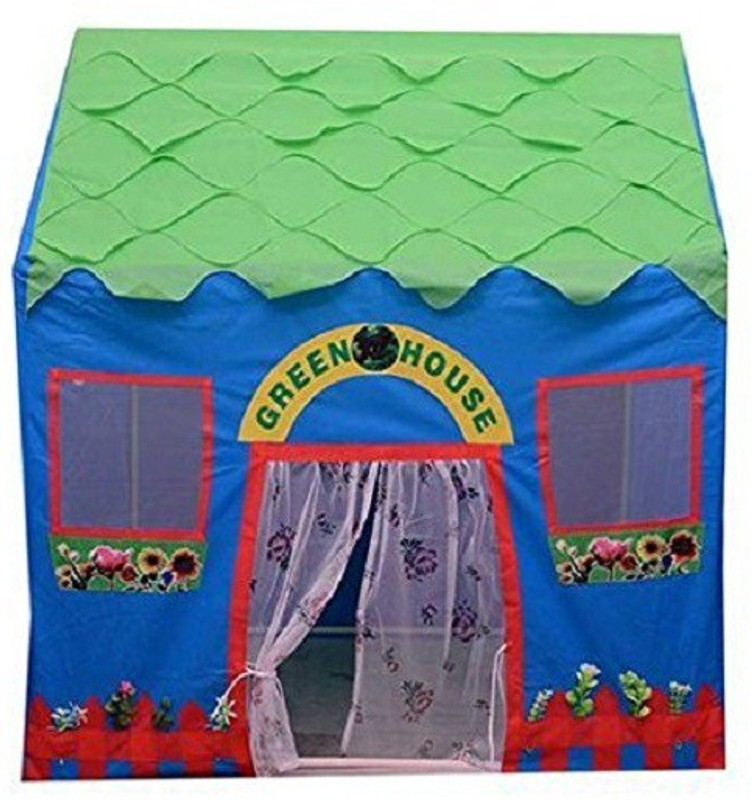 tully Green Tent House for Kids.(2 to 10 Years) Best Birthday Gift.(Multicolor)