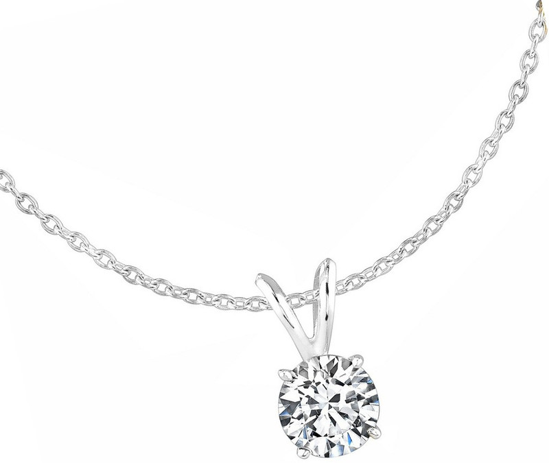 silvoswan Beautiful Silver Pendant for Girls and Women Best Gift for Wife, Girlfriend, Mom, Sister, Mother Platinum Cubic Zirconia Alloy