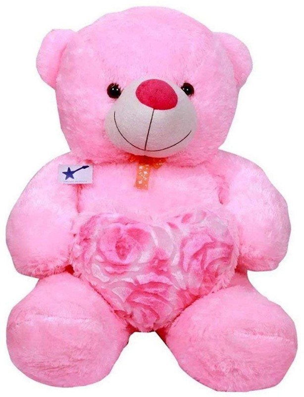 emutz Bear with Heart Neck Bow for Girlfriend Gift/Boy/Girl ,Colors PINK  - 12 inch(Pink)