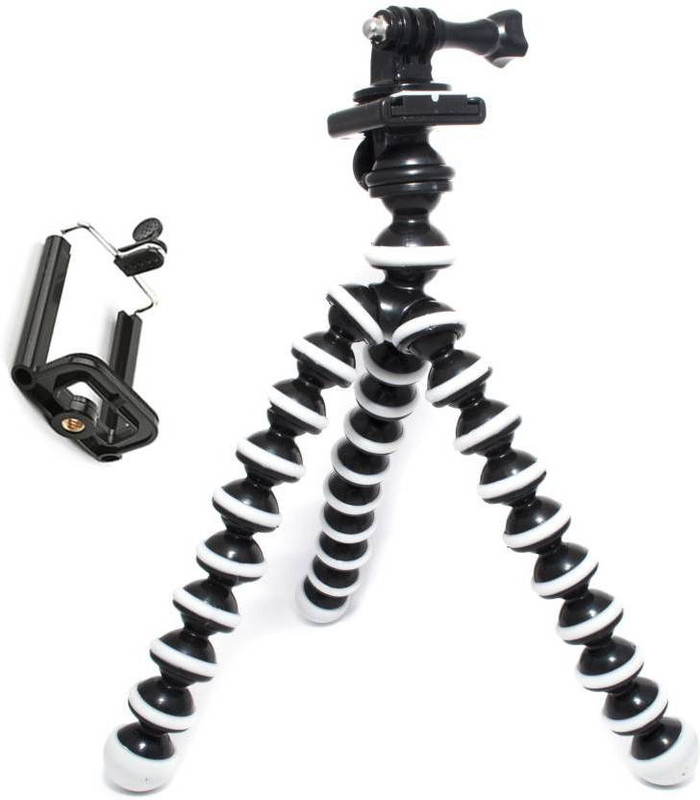MobFest Â Portable, Compact, Flexible, Light Weight Gorilla Tripod Stand Kit For Universal Mobile phones Tripod Ball Head(Black, Supports Up to 1500 g)