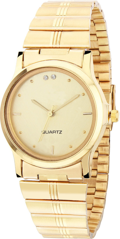 op fashion Op Rose gold rich look mens round watch Gold wrist watch with steel traps Analog Watch  - For Women