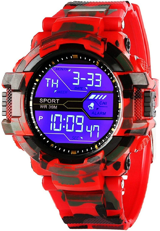 lokmart Army Green Chronograph Digital Sports Watch - For Men Digital Watch  - For Boys