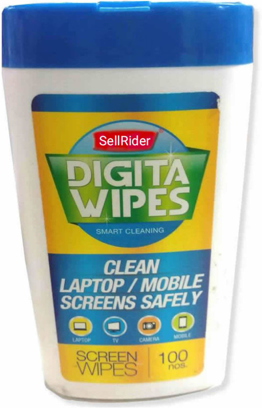 SellRider Best Quality Screen Cleaning DIGITA WIPES Screen Cleaner - 100 Pcs- 1 PACK for Computers, Gaming, Laptops, Mobiles(SR-01)