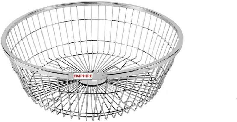 Buy EMPHIRE Stainless steel Round kuda Dish Drainer Dish Drying Rack Draining Basket size small D H 46 22.5 cm Steel Kitchen Rack Steel Online at desertcartUAE