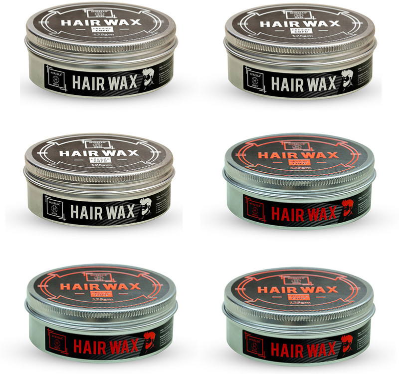 MIRELLA HYPE White and red hair wax mix ultimate care 6 combo pack for men Style Hair Wax(750 g)