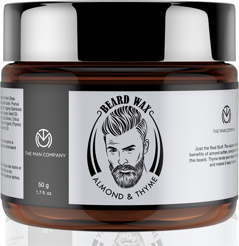 The Man Company Beard Wax Almond & Thyme for beard styling (50 gm) Hair Wax(50 g)