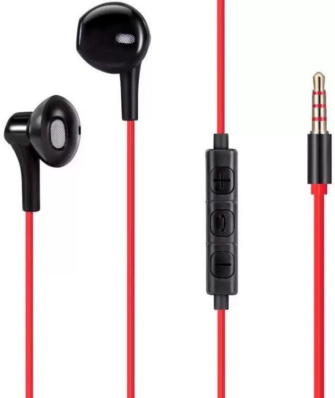 Buy psytech SUB WOOFER Wired Headset with Mic Red In the Ear