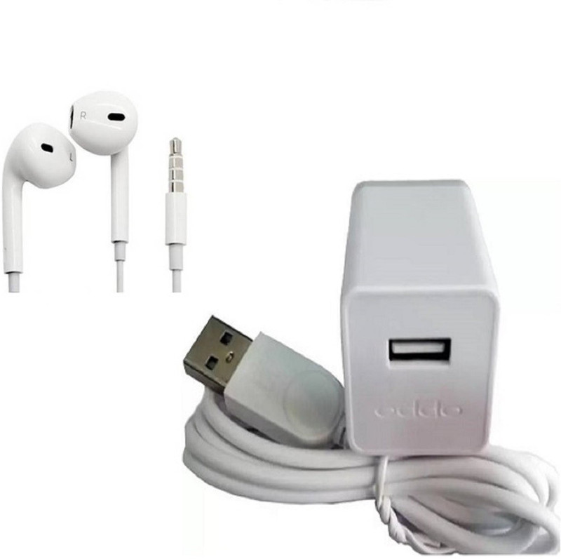FYN Store Wall Charger Accessory Combo for OPPO Wall Charger Accessory Combo for OPPO MOBILE, oppo f1 s, oppo f3, oppo f5, oppo A37, ALL ANDROID MOBILES, (White)(White)