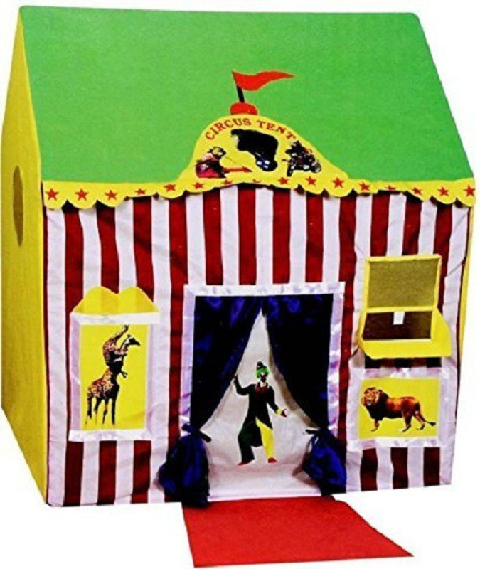 latest radhe Jumbo Size Circus Tent House for Kids (Green)(Multicolor)