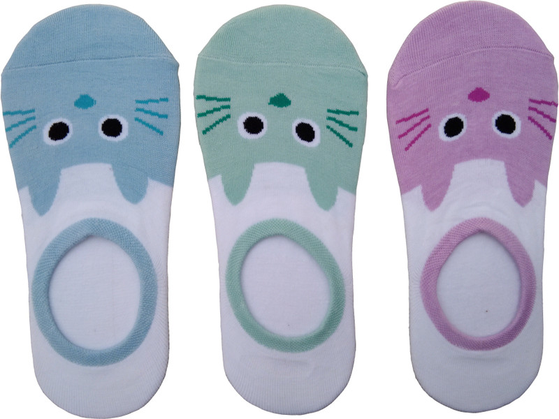 ayushicreationa Girls Printed Low Cut(Pack of 3)