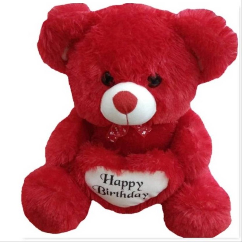 emutz teddy bear 2 feet for color Red with heart  - 12 inch(Red)