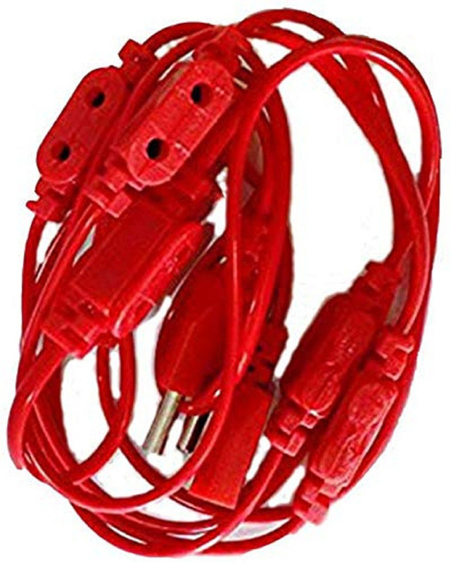ds vision Jointer Wire For Led/Rice Light color 9 Socket Surge Protector(Red)