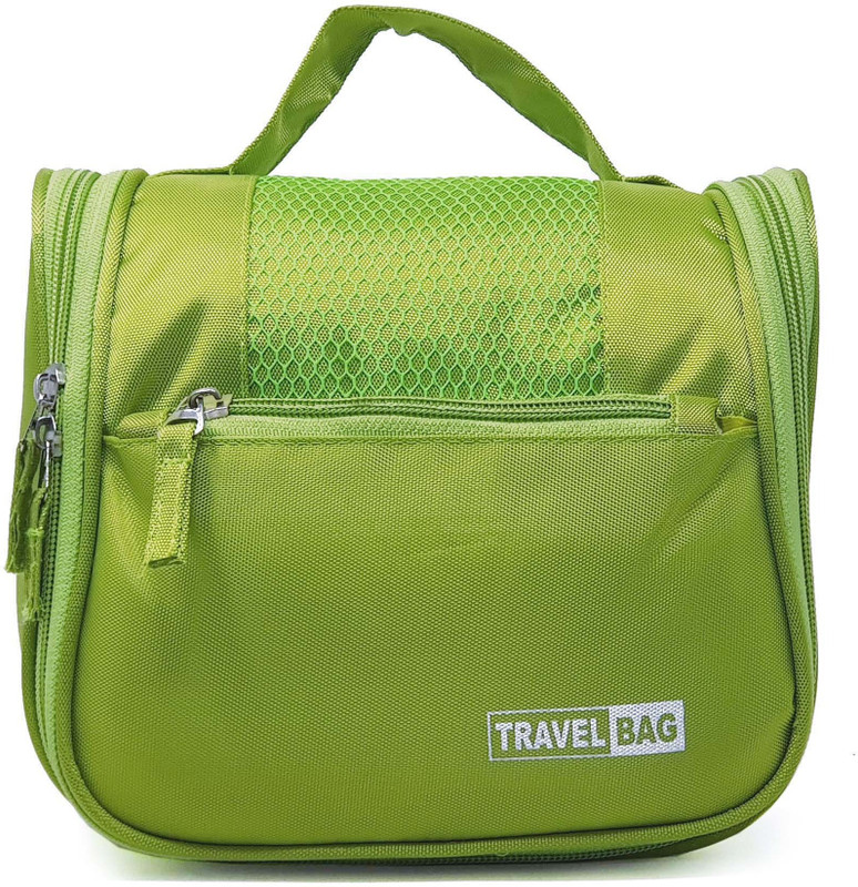 wildmount Toiletry Hanging Kit Portable Cosmetic Bag Makeup Pouch Waterproof Travel Organizer Bag Travel Toiletry Kit Travel Toiletry Kit(Green)