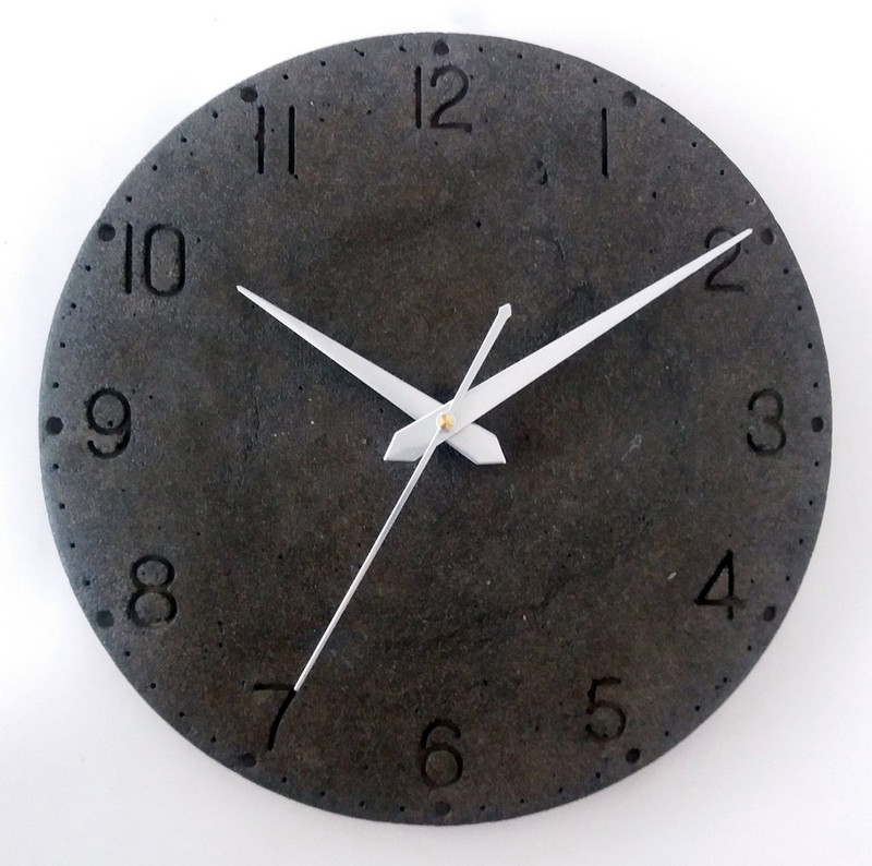 gwoss Analog 26.5 cm X 2.5 cm Wall Clock(Grey)