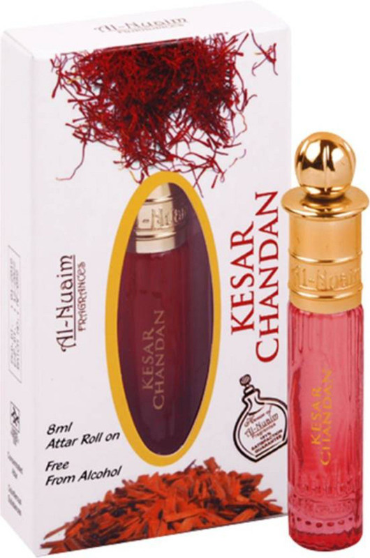 Al Nuaim Alnuaim Kesar Chandan Attar Herbal Attar 8 ml pack of 2 Floral Attar(Floral)
