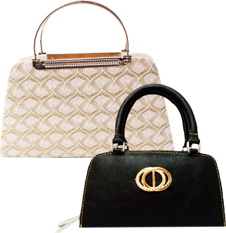 landloper Sports, Party, Formal, Casual Black, Beige  Clutch