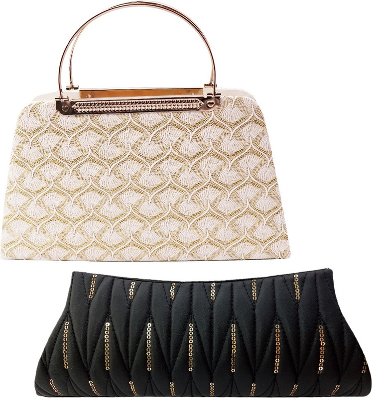 landloper Sports, Party, Formal, Casual Black, Beige  Clutch