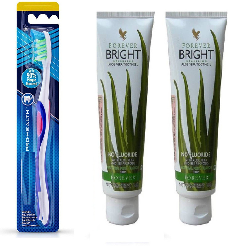 aaxyone ToothBrush and Forever Toothpaste 130 Gm(3 Items in the set)