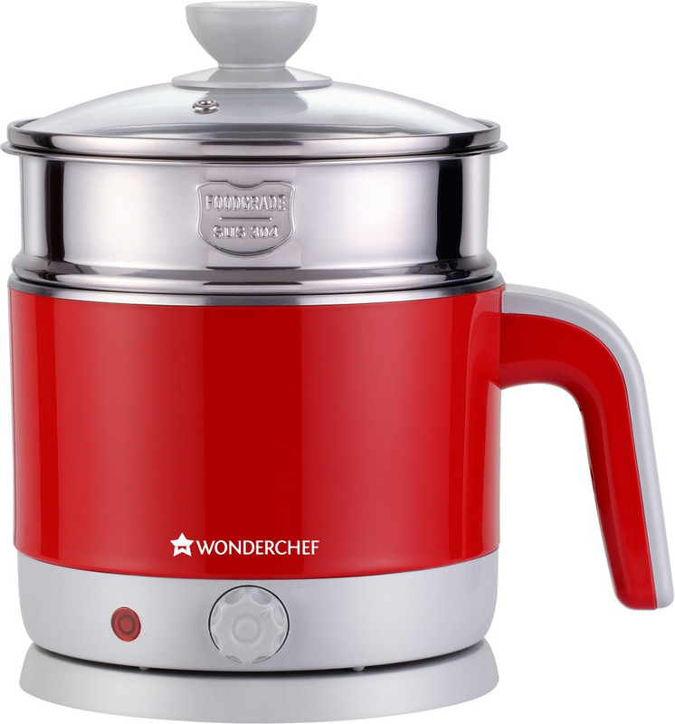 Wonderchef LUXE Multicook Red 1.2 Litre Electric Kettle(1.2 L, Red)