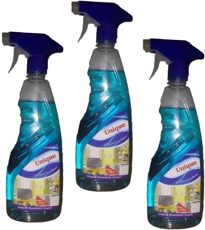 NEWGTBE Unique Glass & Household Cleaner 500 ml (Pack of 3)(500 ml) RS.369 (62.00% Off) - Flipkart