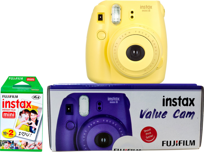 Fujifilm Instax Camera Instax Mini 8 Value Cam (Yellow) Instant Camera(Yellow)