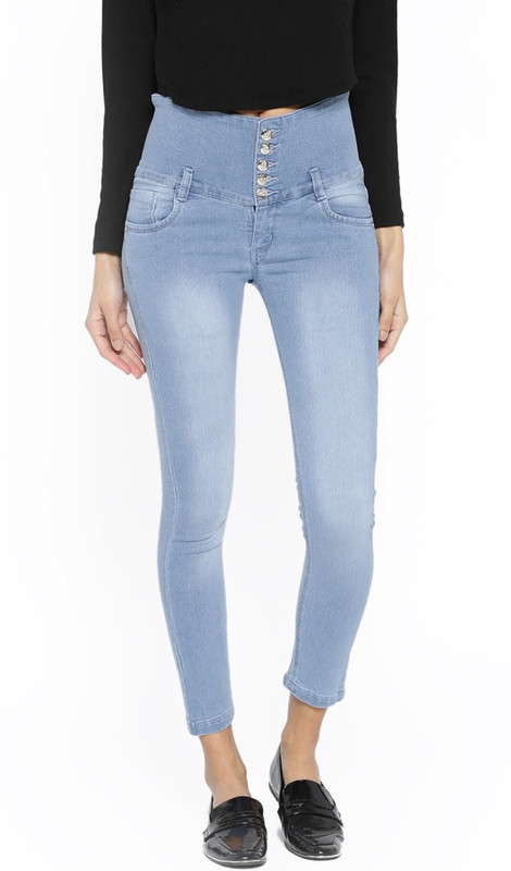 woody walker Slim Women Light Blue Jeans