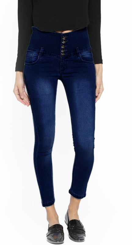 woody walker Slim Women Blue Jeans