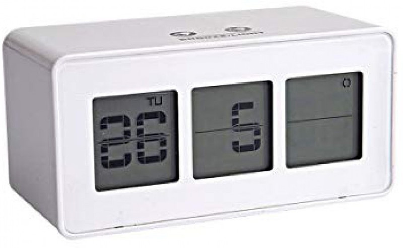 smile world Digital White Clock