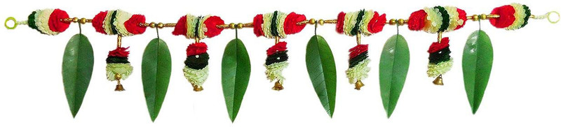 afarza artificial flower toran for door hanging home decoration diwali decoration Toran(38x5 inch good quality of plastic n cloth)