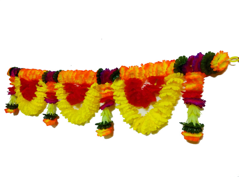 afarza artificial flower toran for door hanging home decoration diwali decoration Toran(good quality of plastic n cloth)
