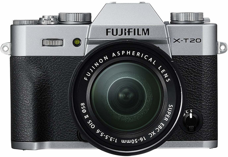 fuji FUJIFILM X-T20 with 16-50/50-230 Dual Kit Lens Silver Mirrorless Camera KIT(Silver)